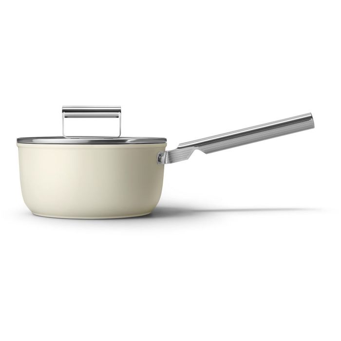 SMEG Soßentopf Ø 20 cm mit Glasdeckel 50's Style CKFS2011CRM