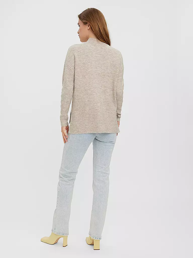 VERO MODA Pullover Oversized Fit  VMLEFILE creme