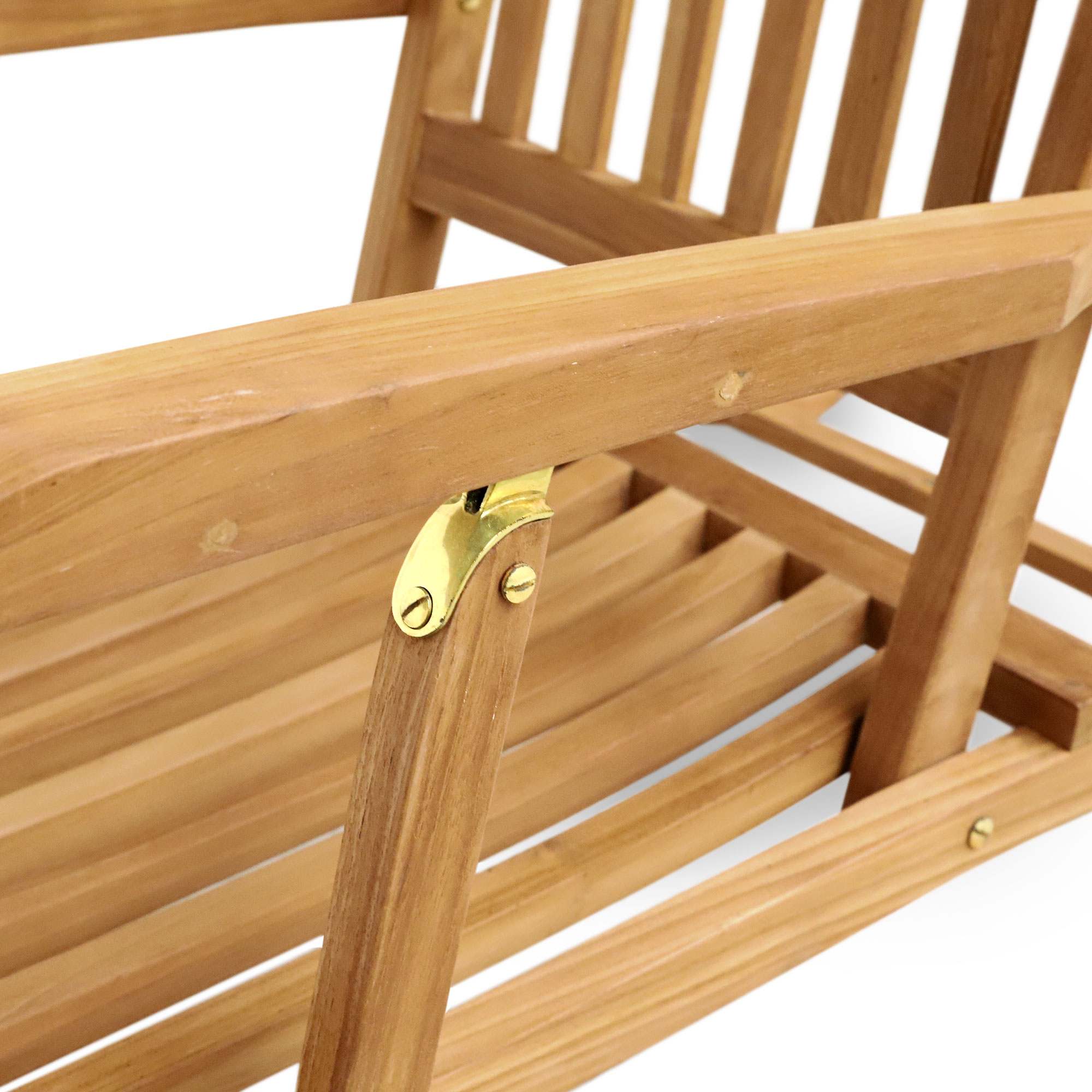 Deckchair aus Teak, natur, L 155 cm, B 66 cm, H 100 cm günstig bestellen