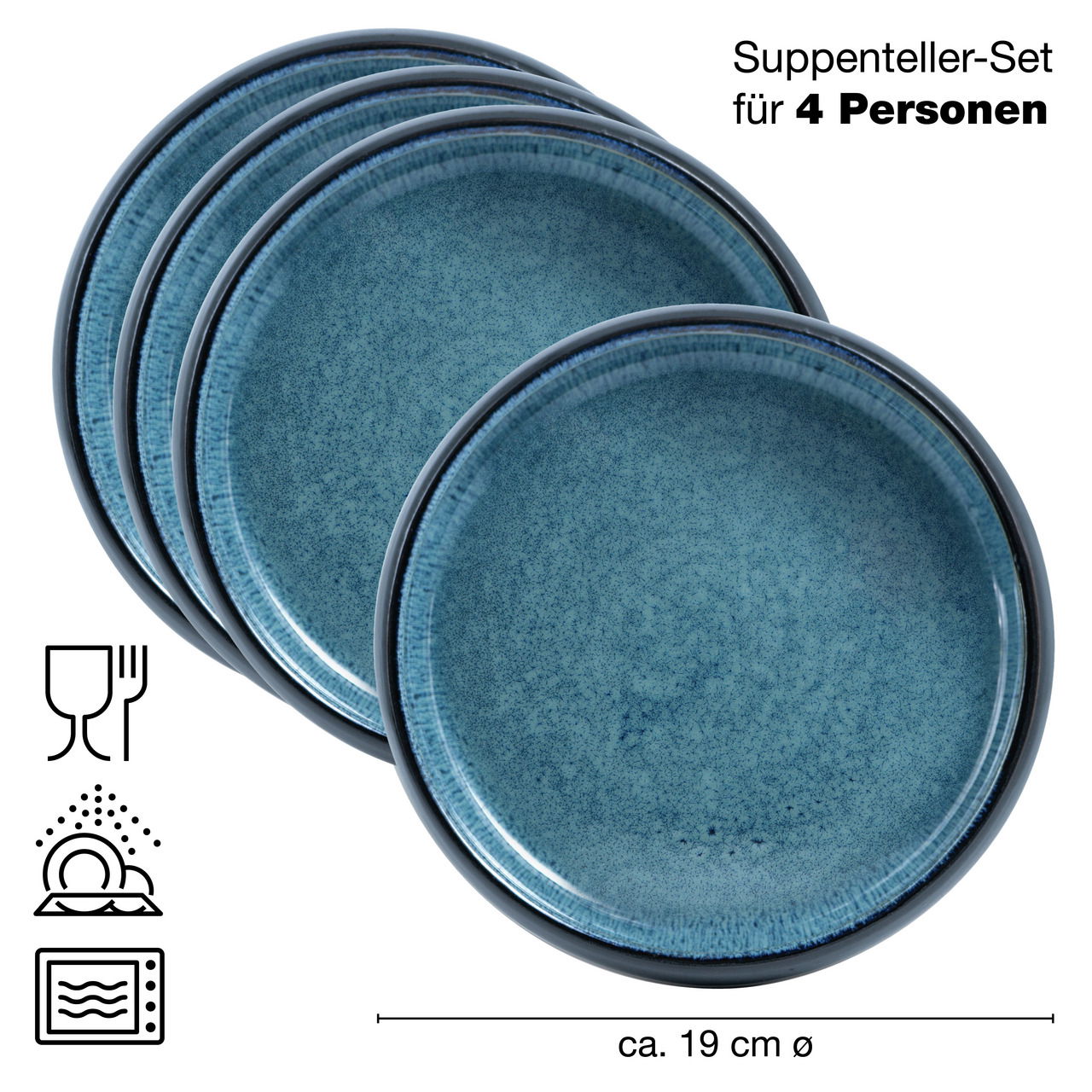 Moritz & Moritz  Suppenteller 4-tlg. REACTIV