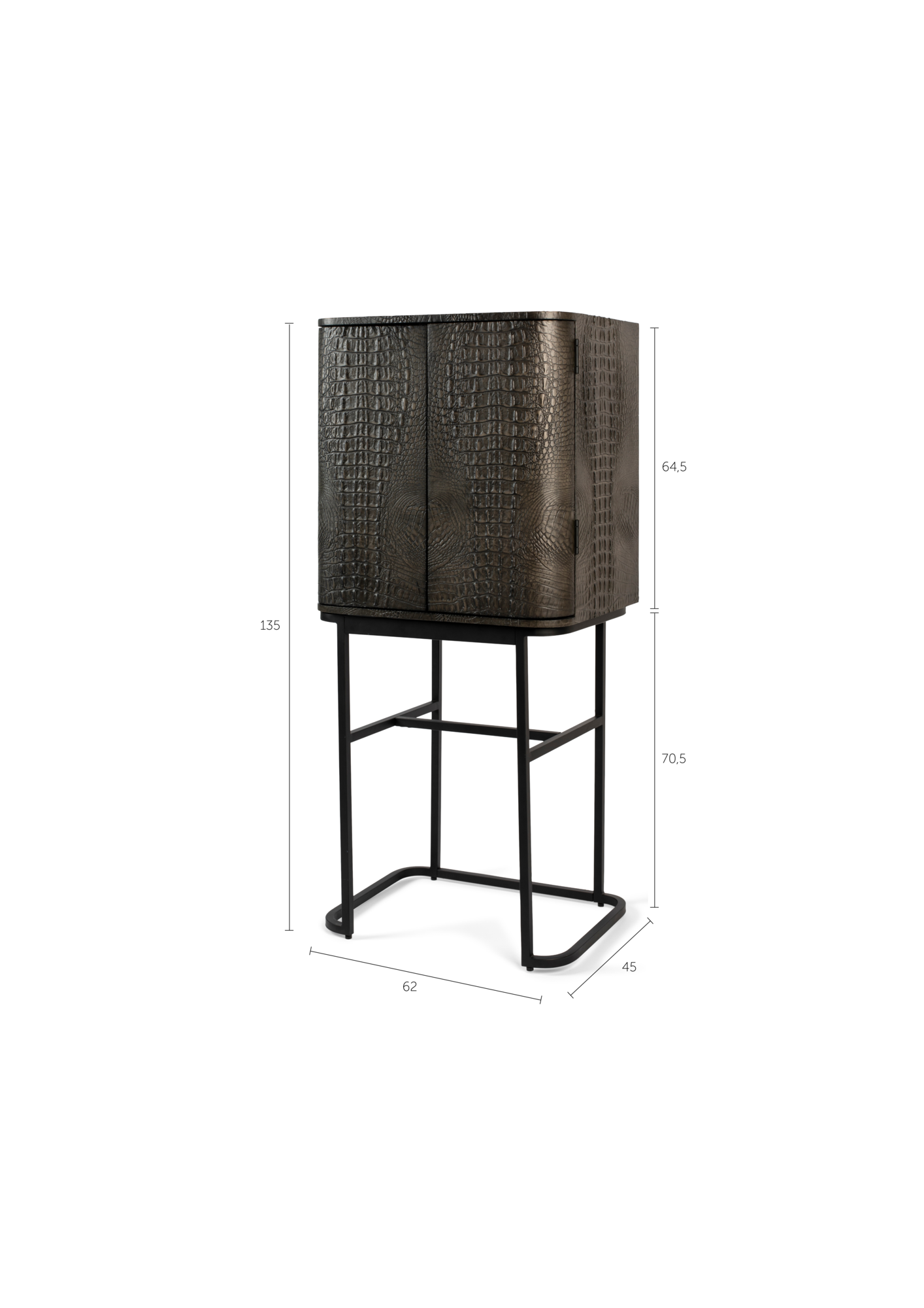 Bold Monkey kast Ava Morgana krokodillenleer Bold Monkey Ava Morgana Kast krokodillenleer
