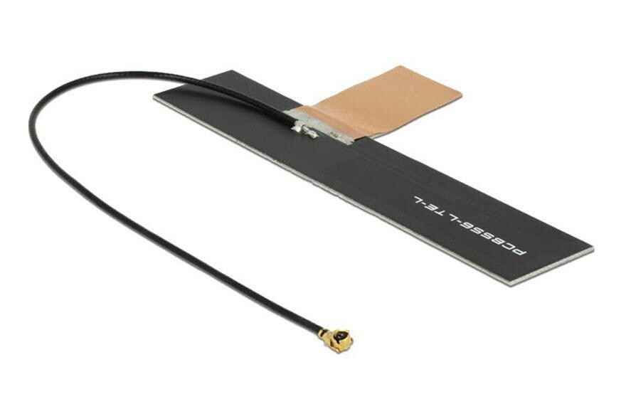 LTE-Antenne I-PEX/U.FL/DECT Bluetooth MHF I 2 dBi RundstrahlPCB LTE Antenne, intern, selbstklebend