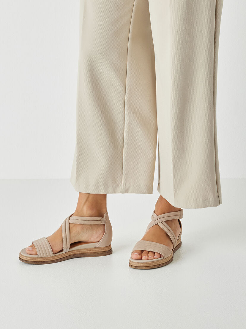 Leren Sandaaltje - beige