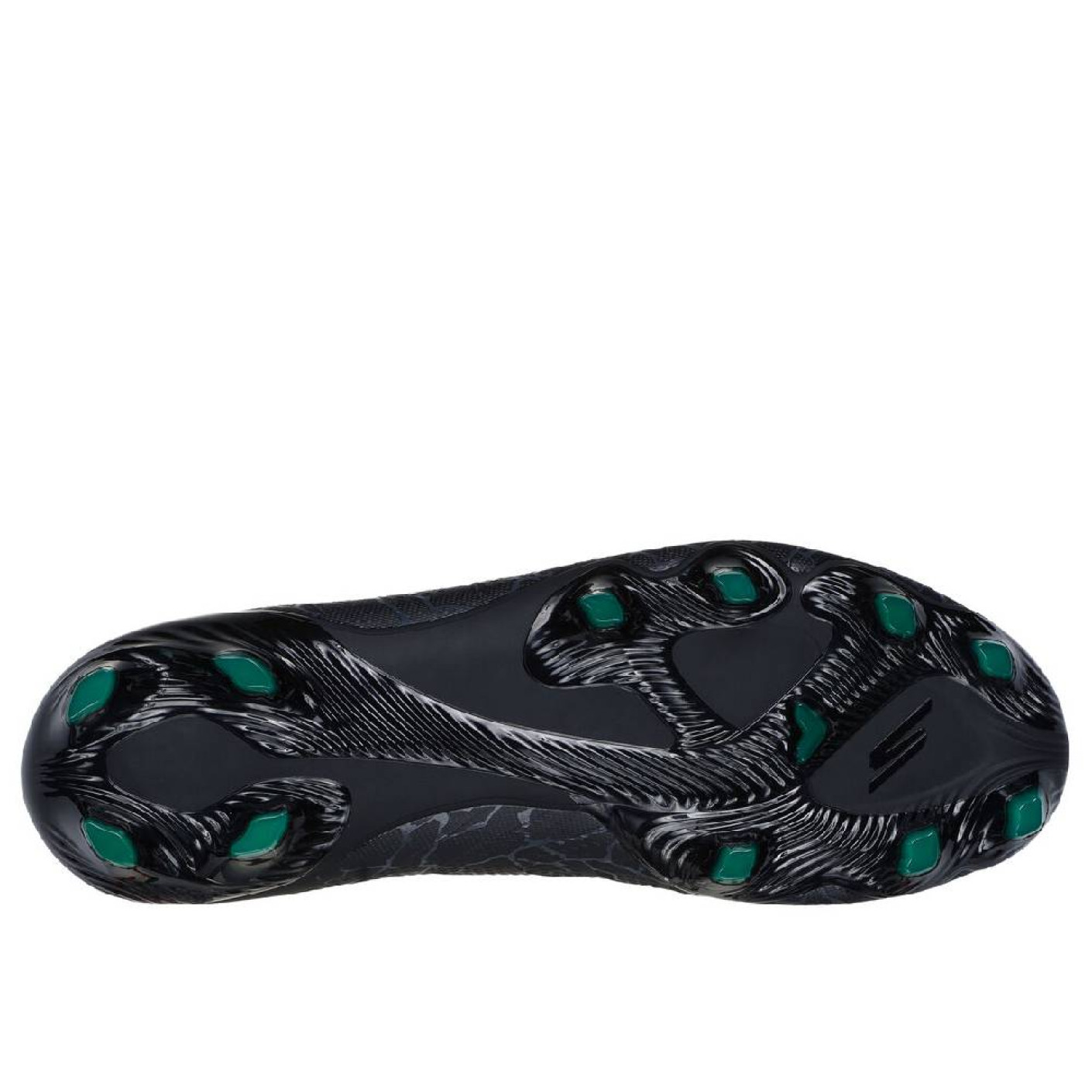 Skechers SKX_1.5 Academy Gras Voetbalschoenen (FG) Zwart Zilver