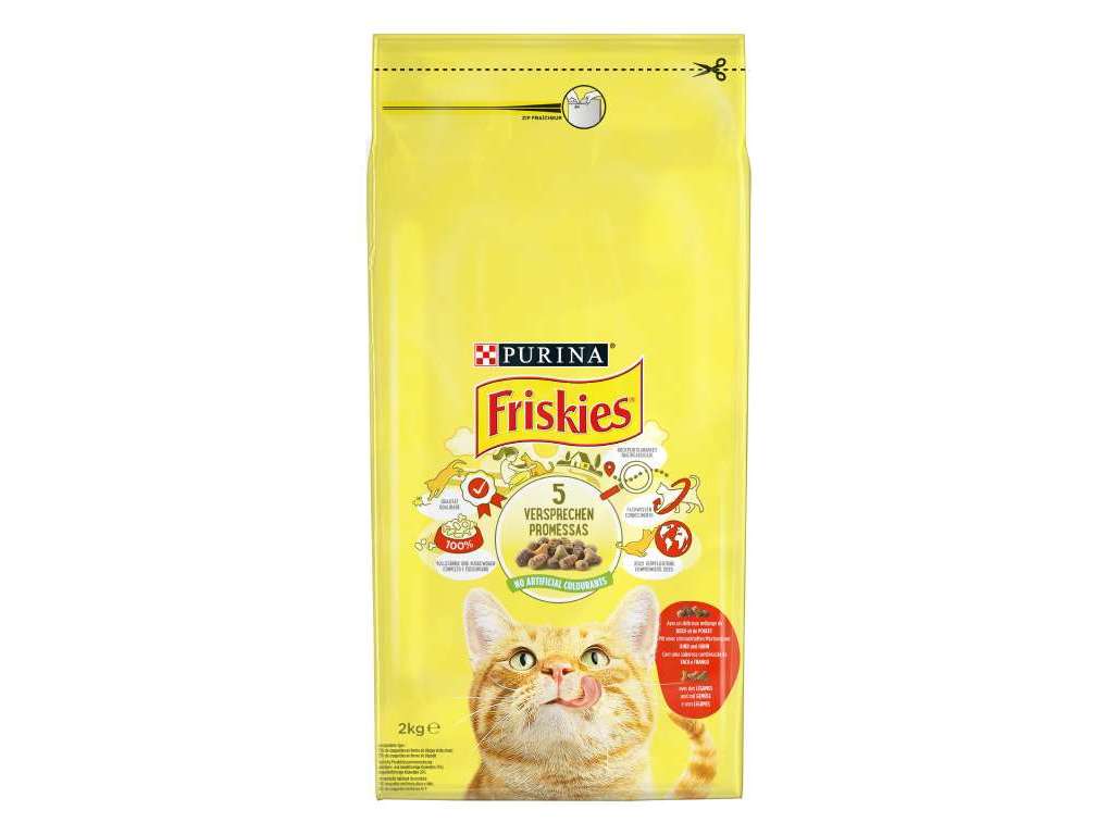 RAÇÃO PARA GATO FRISKIES COM VACA E FRANGO 2KG