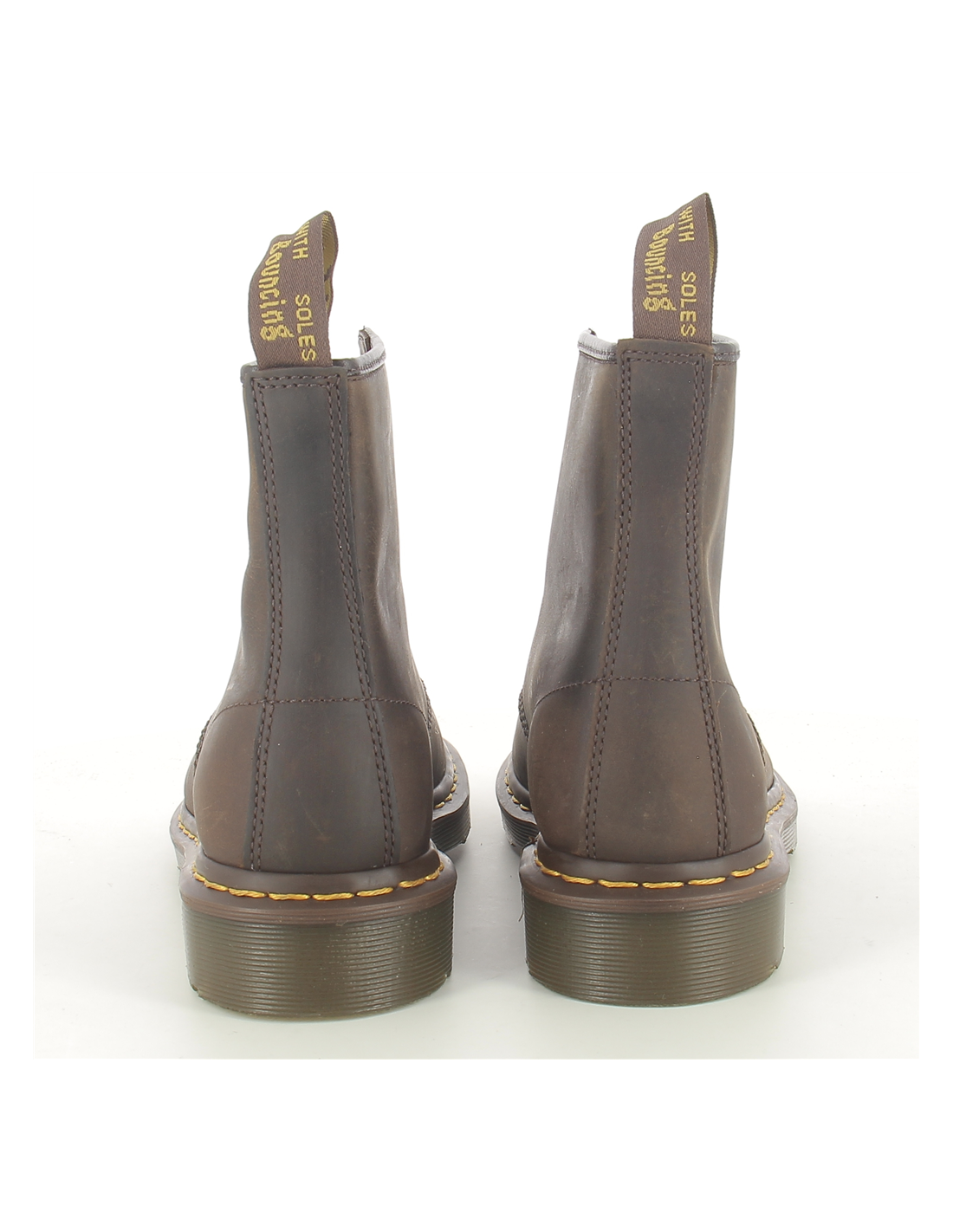 dr martens boots homme 1460 cuir crazy horse marron