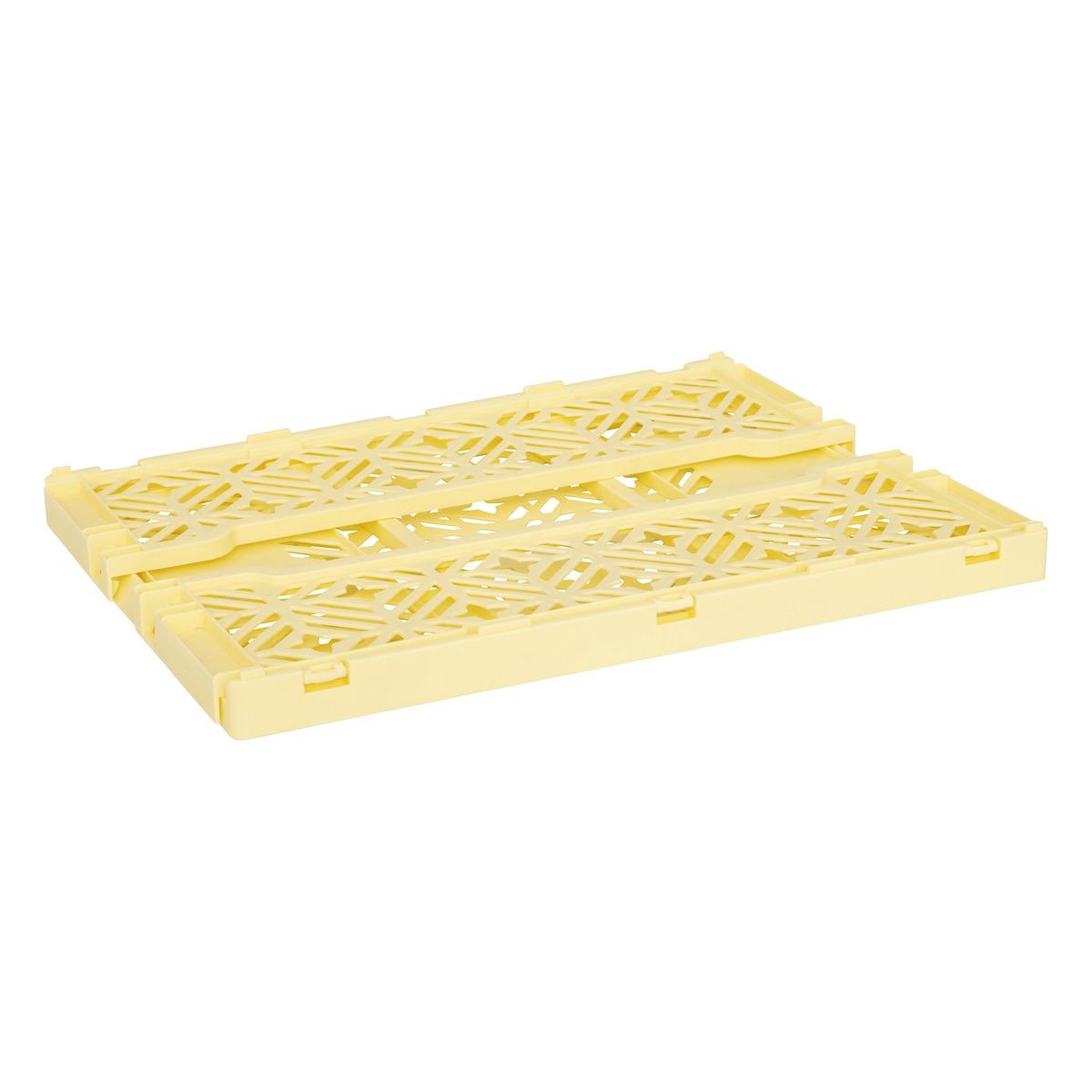 CAGETTE PLIABLE JAUNE 40X30X15CM