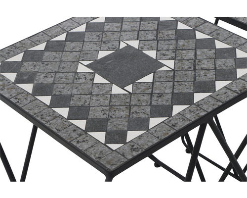 Siena Garden Como bijzettafelset, 51 x 51 x 56 cm