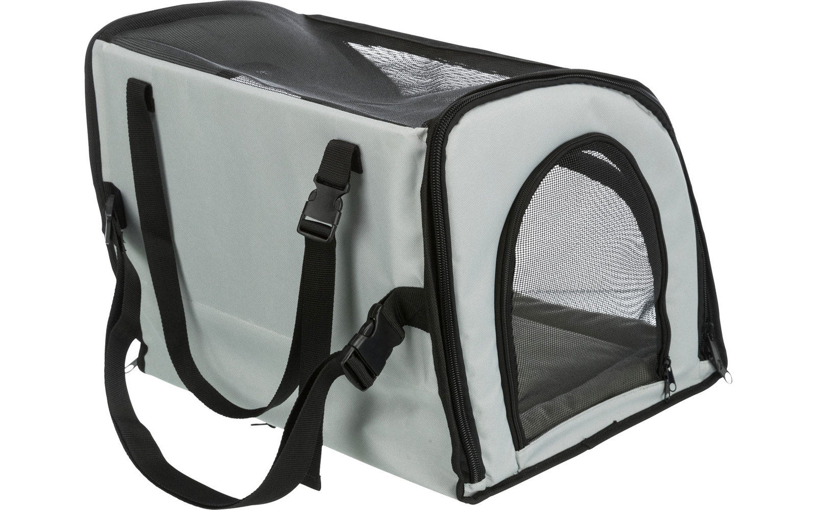 Jollypaw Hunde Autositz 44×37×40 cm grau/schwarz