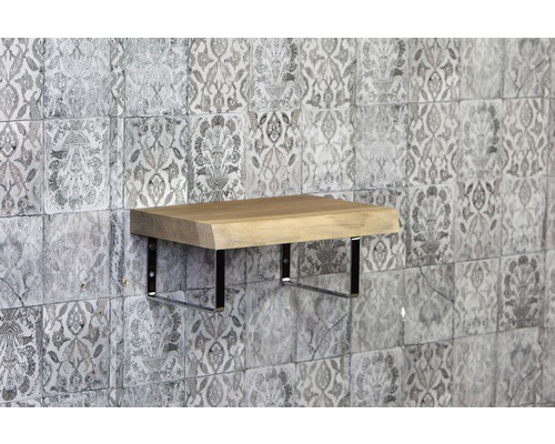 Plank 40x25 cm massief eiken mat zonder uitsparing