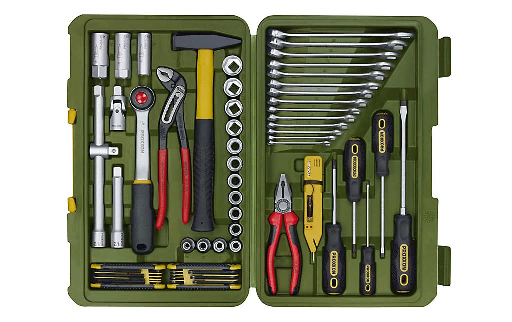 Werkzeugkoffer PKW- und Universalwerkzeugkoffer 47-teilig<br>PKW- und Universalwerkzeugkoffer, Kfz-Elektrik