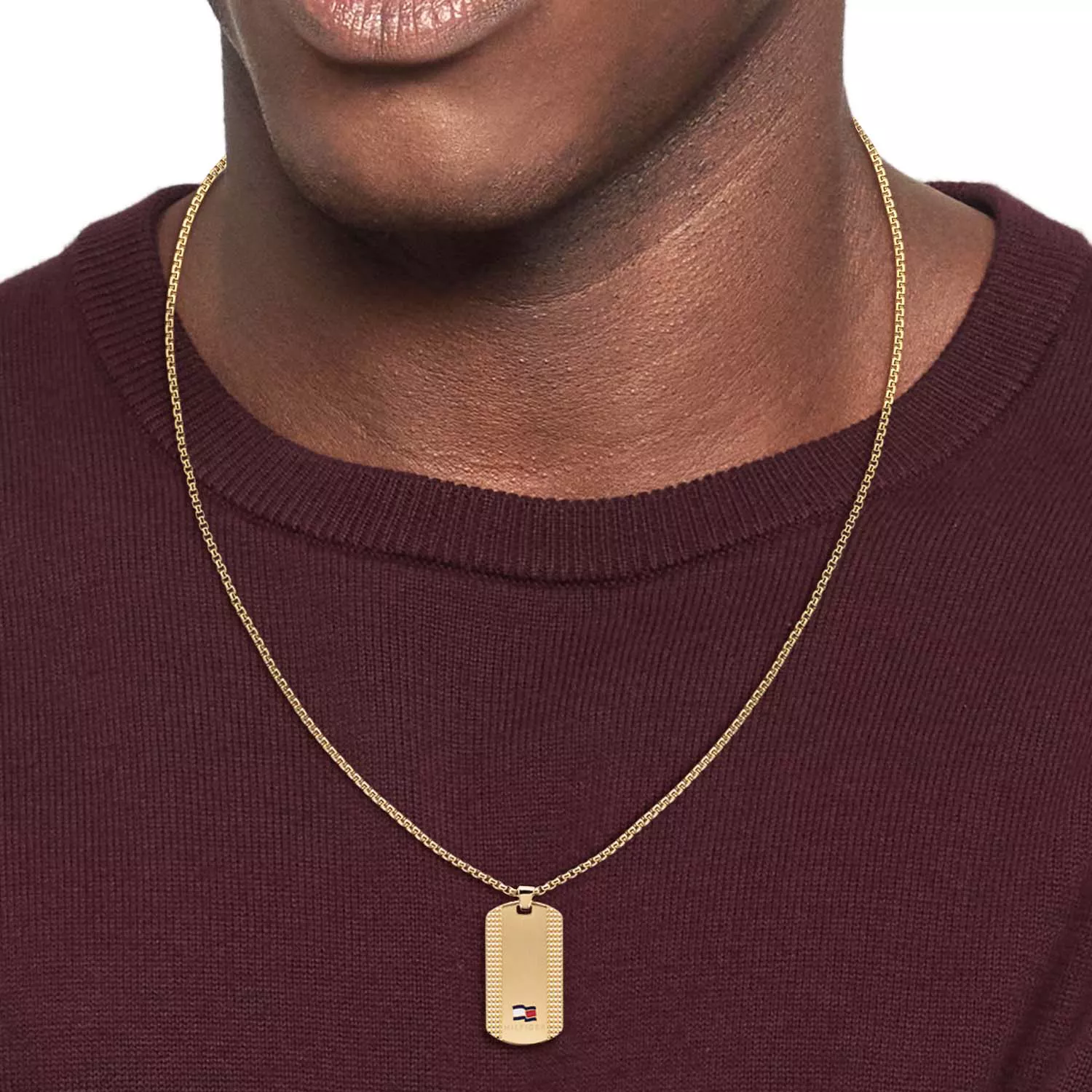 Tommy Hilfiger Tag Halskæde Rustfrit Stål 2790423