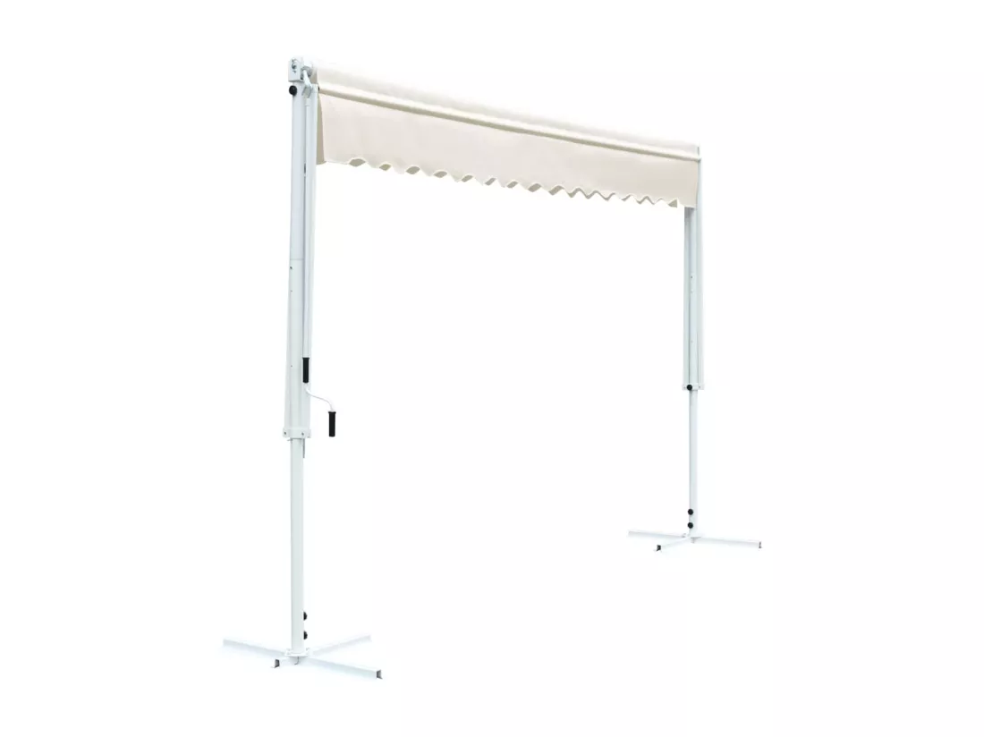 Auvent sur pied 4x3 m Crème