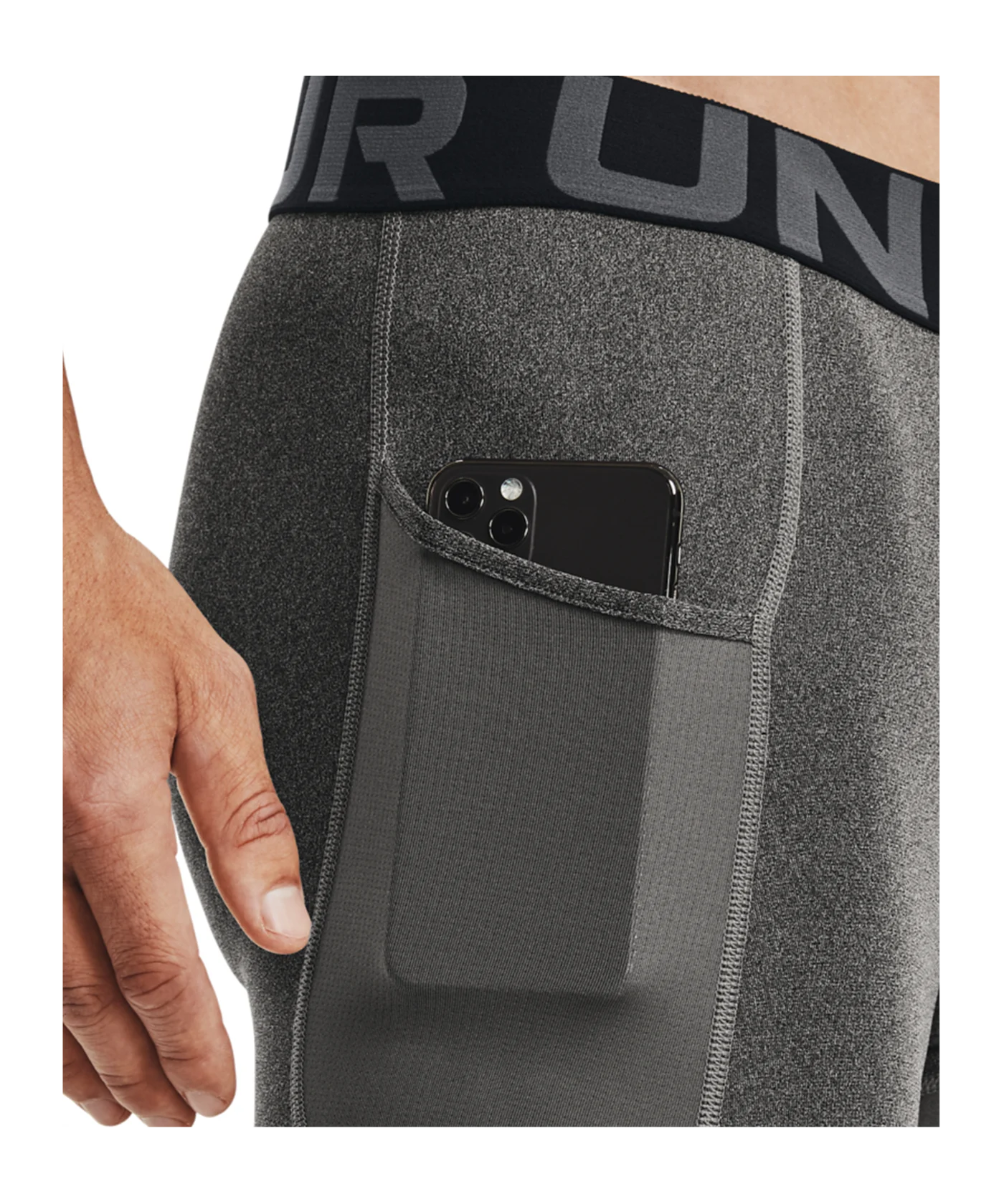 Under Armour HeatGear Long Short Grau F090