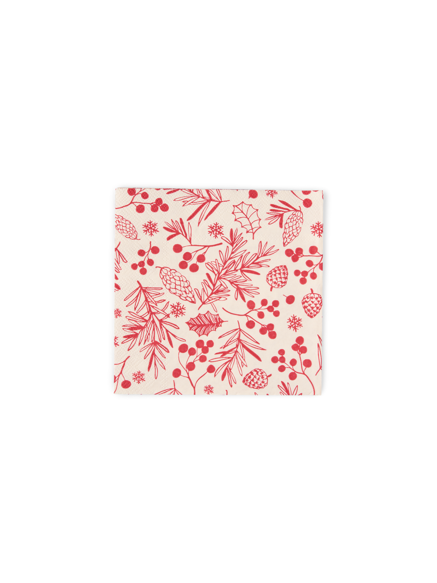 Servietter 25 x 25 | Papir. 25 x 25 cm. 20 stk. | Red, Off White
