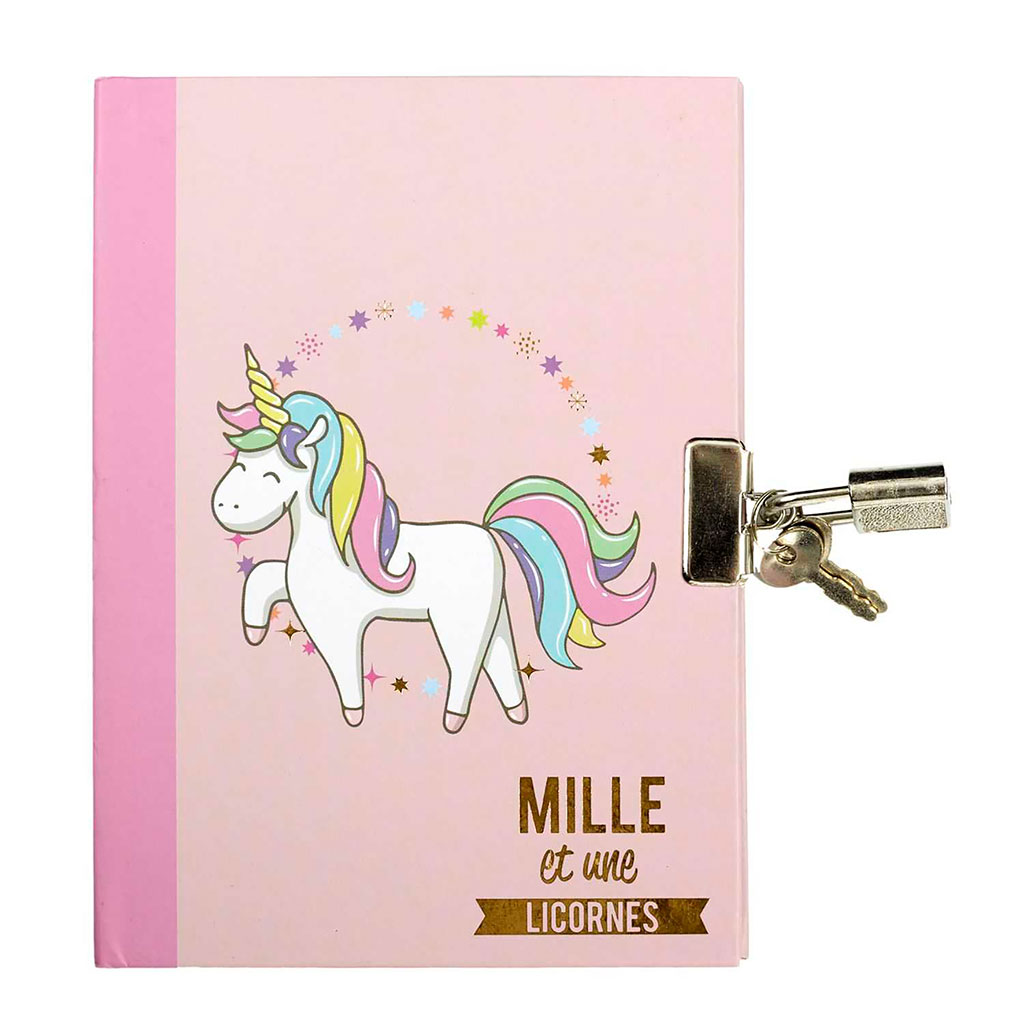 Journal intime licorne et cadenas