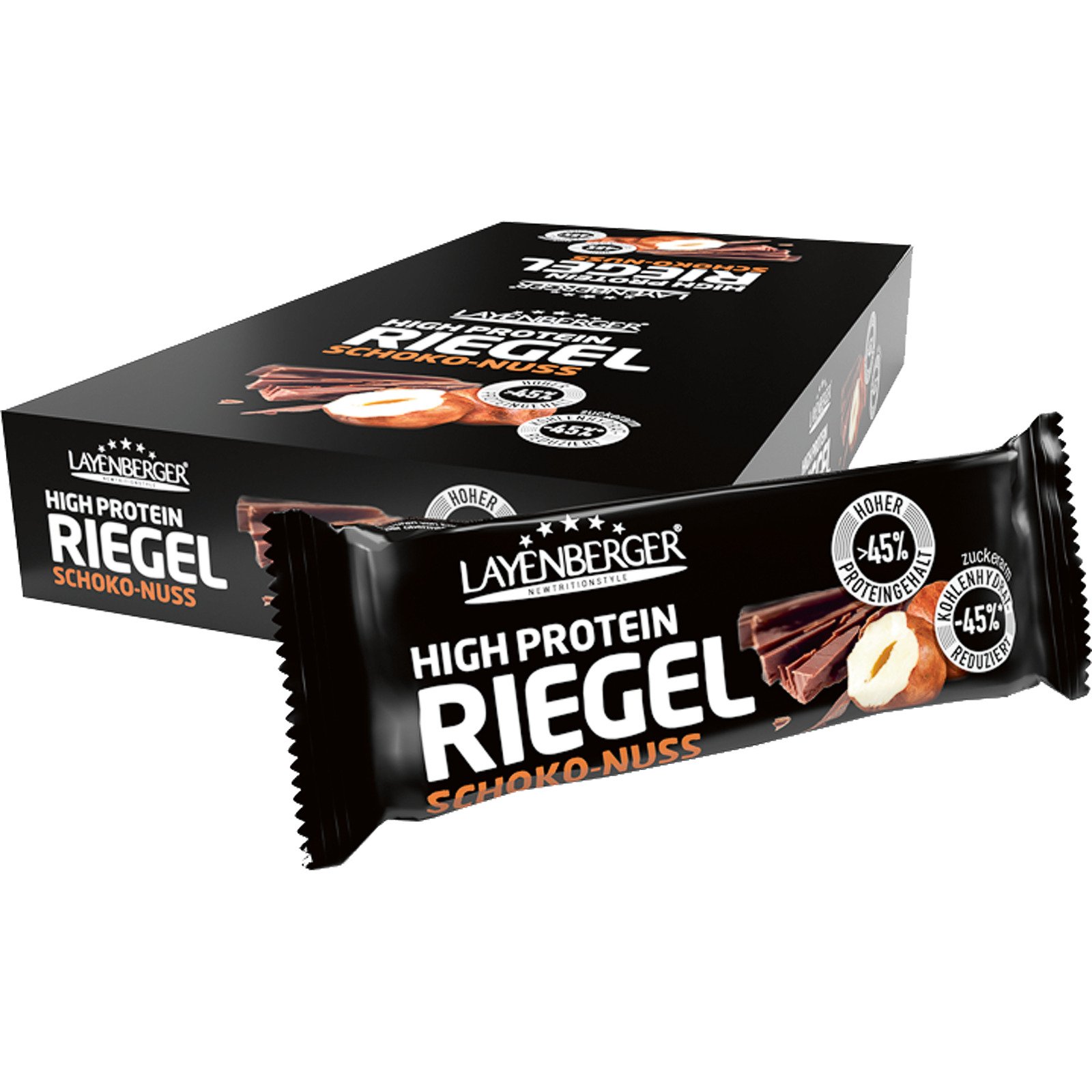 Layenberger Protein-Riegel Schoko-Nuss 18 x 35 g
