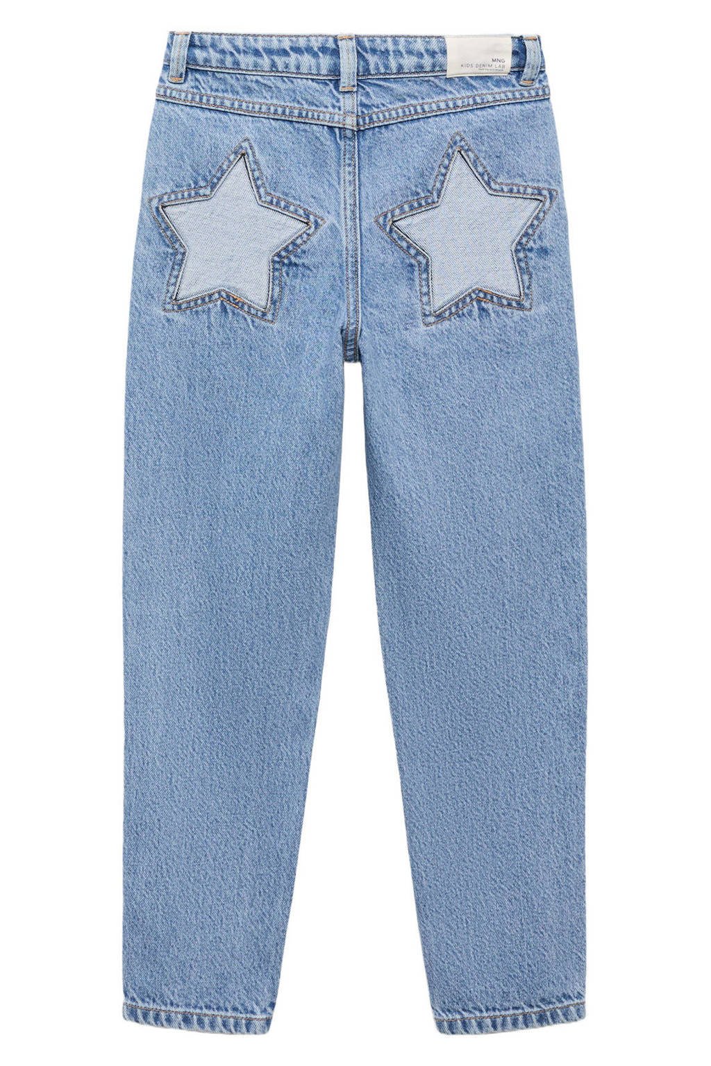 Mango Kids mom jeans medium blue denim