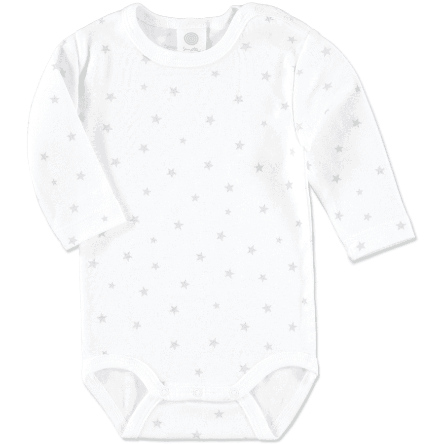 SANETTA Baby Body 11 Arm STERNE weiß