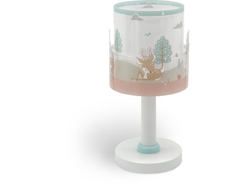Dalber Tischlampe Loving Deer Tischleuchte mit Doppelschirm für Kinder