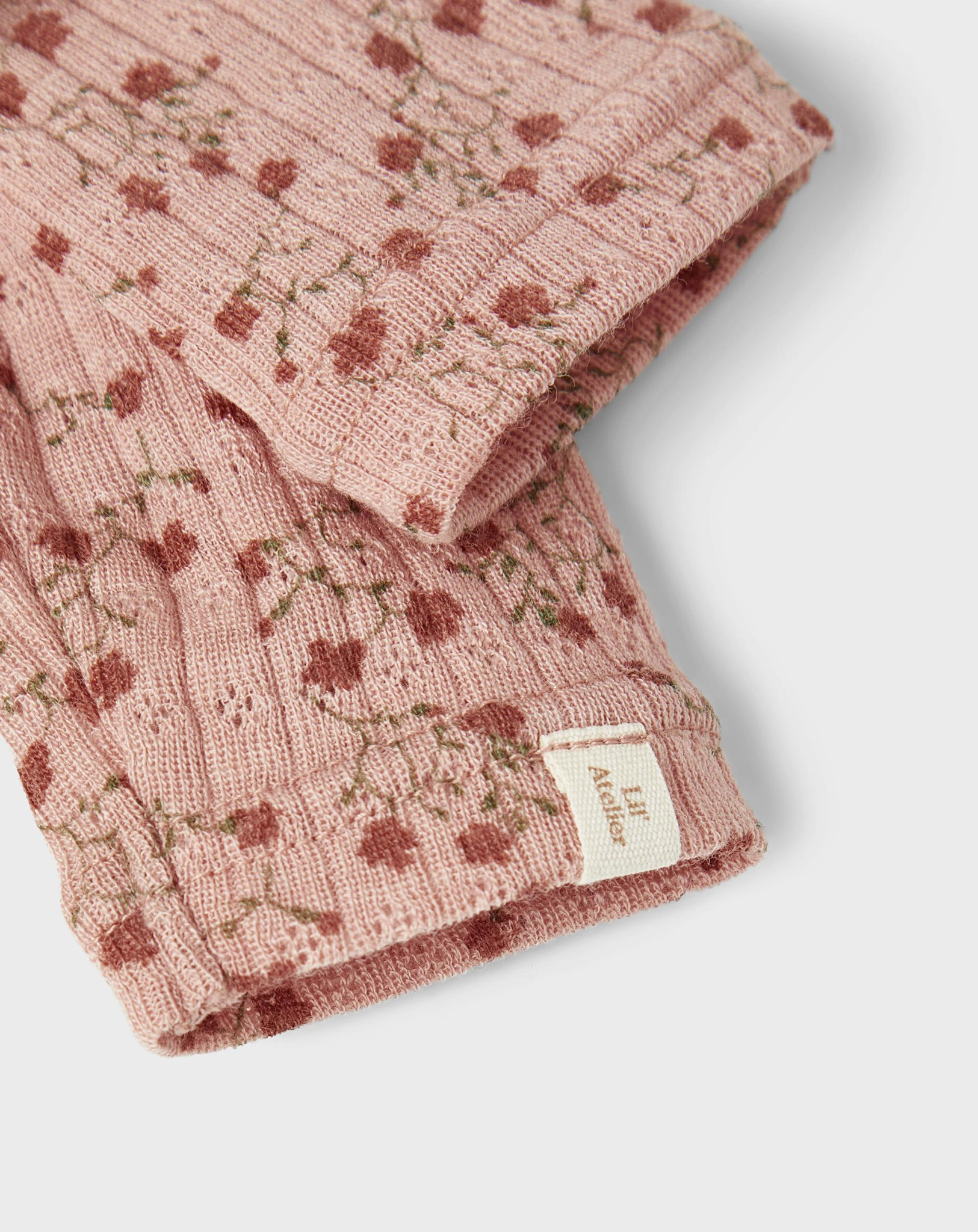 Woll-Leggings NBFFARGA ROSES in roebuck