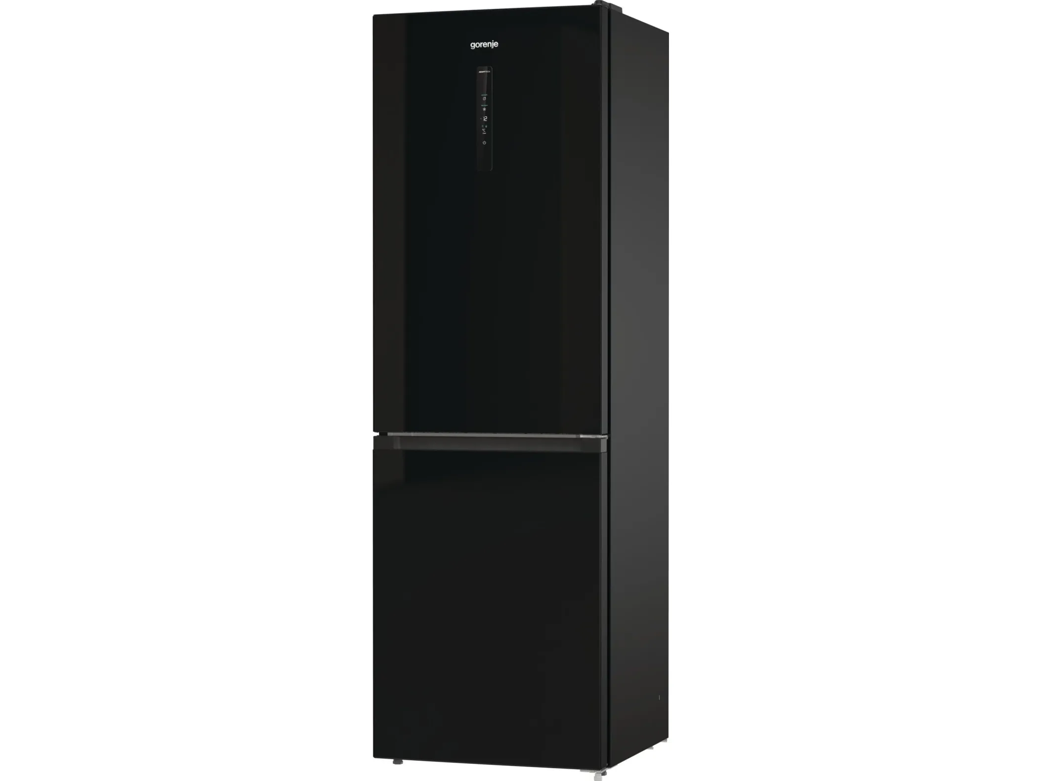 Gorenje NRK6192ABK4 - Køleskab/fryser - bund-fryser - bredde: 60 cm - dybde: 59.2 cm - højde: 185 cm - 300 liter - Klasse E - sort