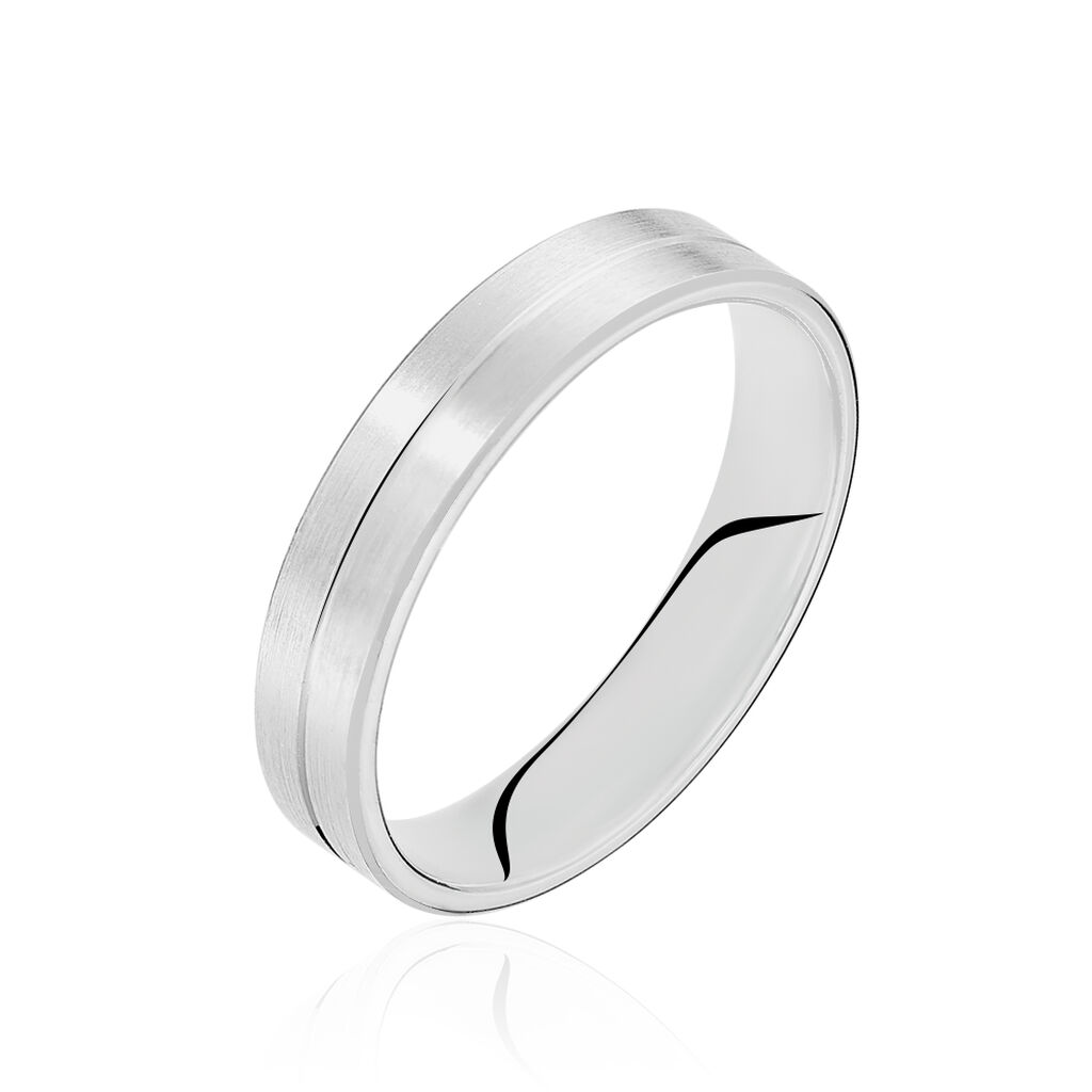 Alliance Marie-eva Ruban Plat Or Blanc