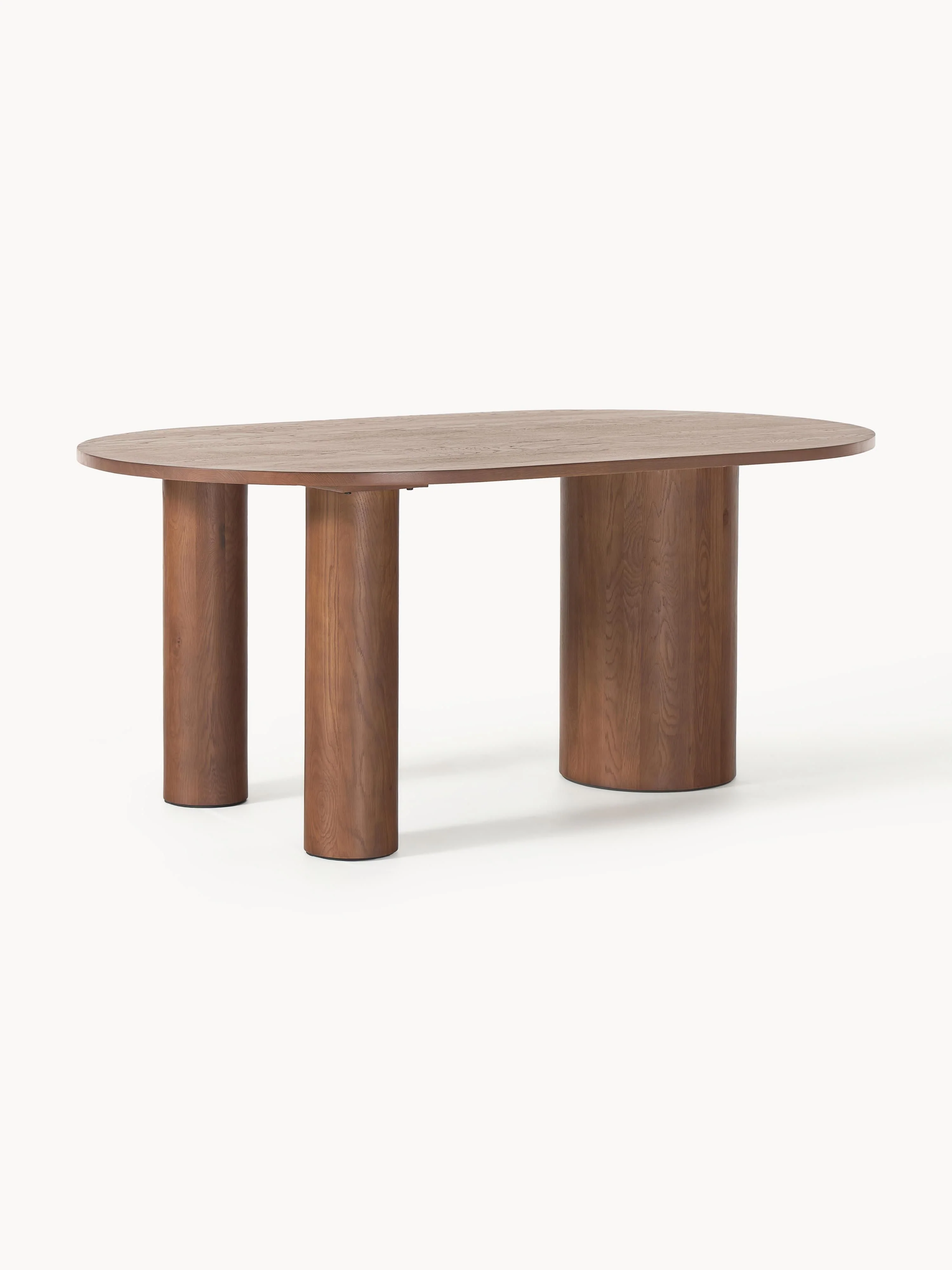 Ovale eettafel Dunia van eikenhout, in verschillende formaten