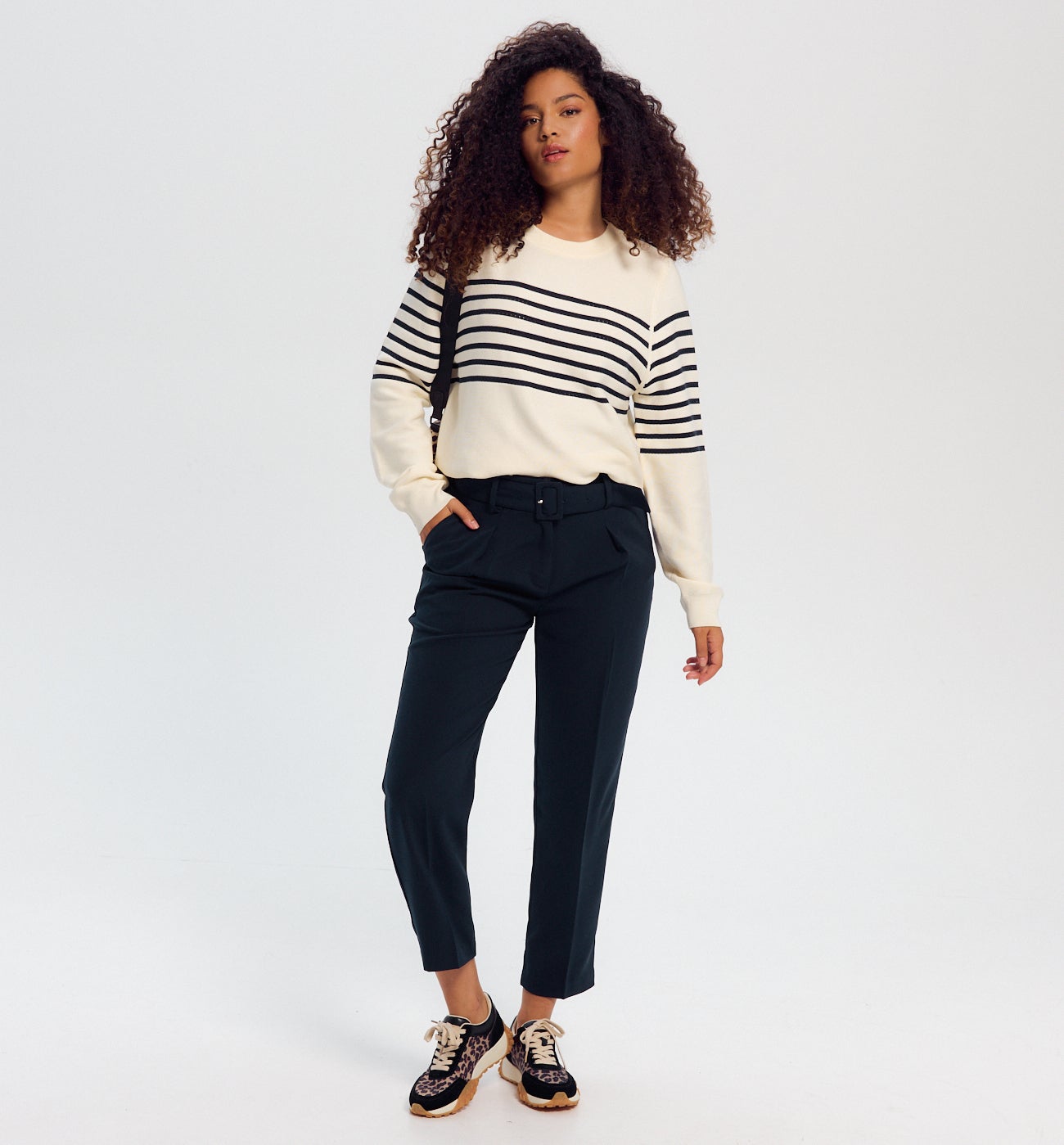Pantalon à pinces Femme - Marine