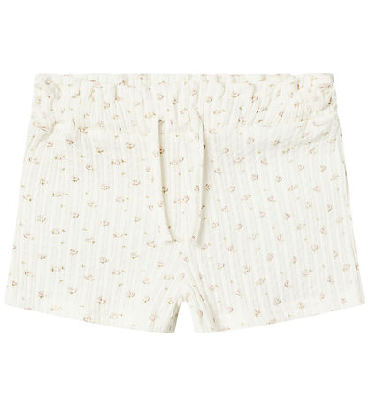 Lil' Atelier Shorts - NmfHulla - Coconut Milk m. Blomster