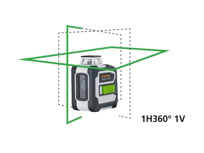Laserliner Linienlaser CompactLine-Laser G360 Set 30 m 360°-Linienlaser mit Kompaktstativ