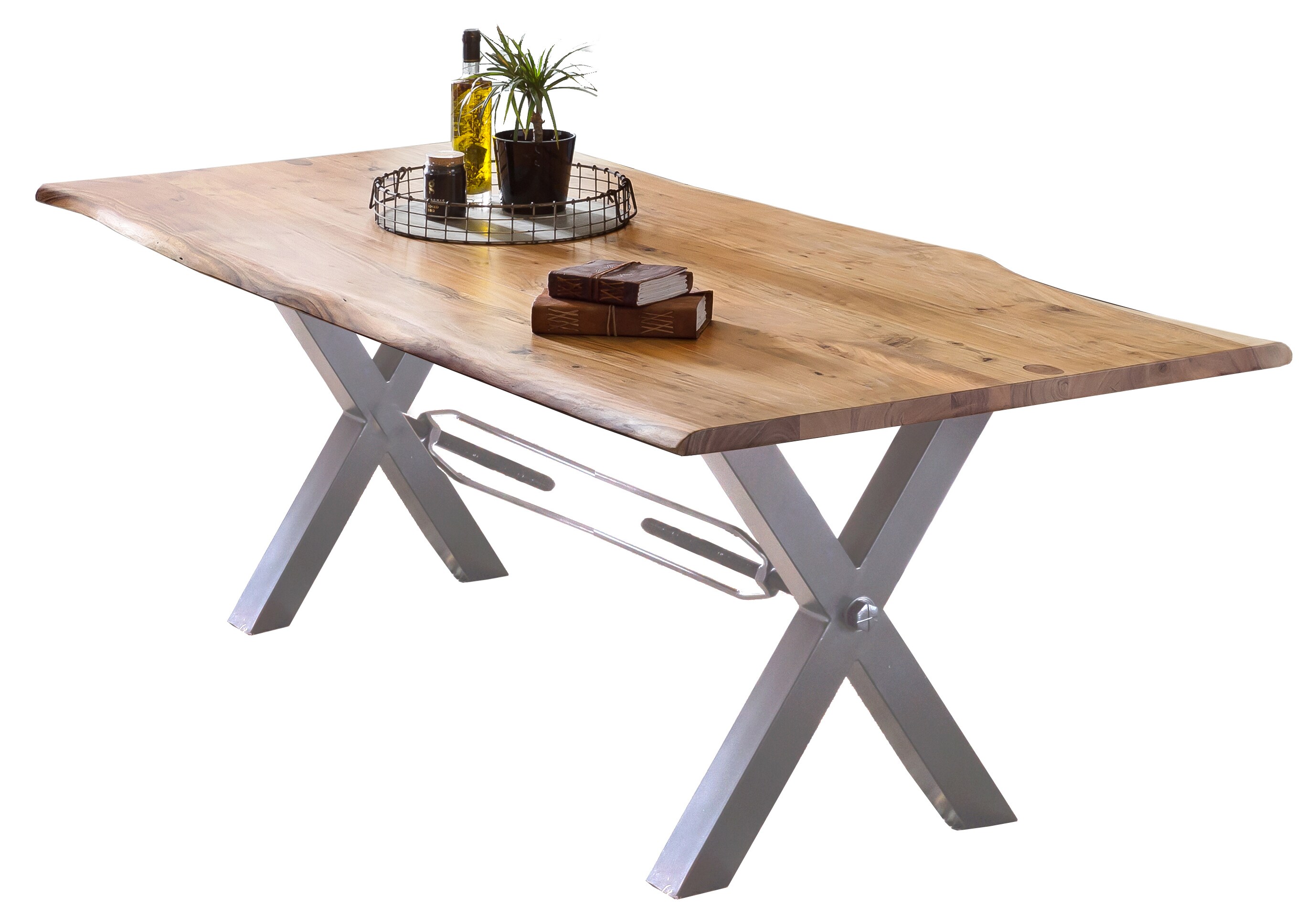Tisch 160x85 Akazie natur Küchentisch Esstisch Speisetisch Esszimmer Wohnzimmer