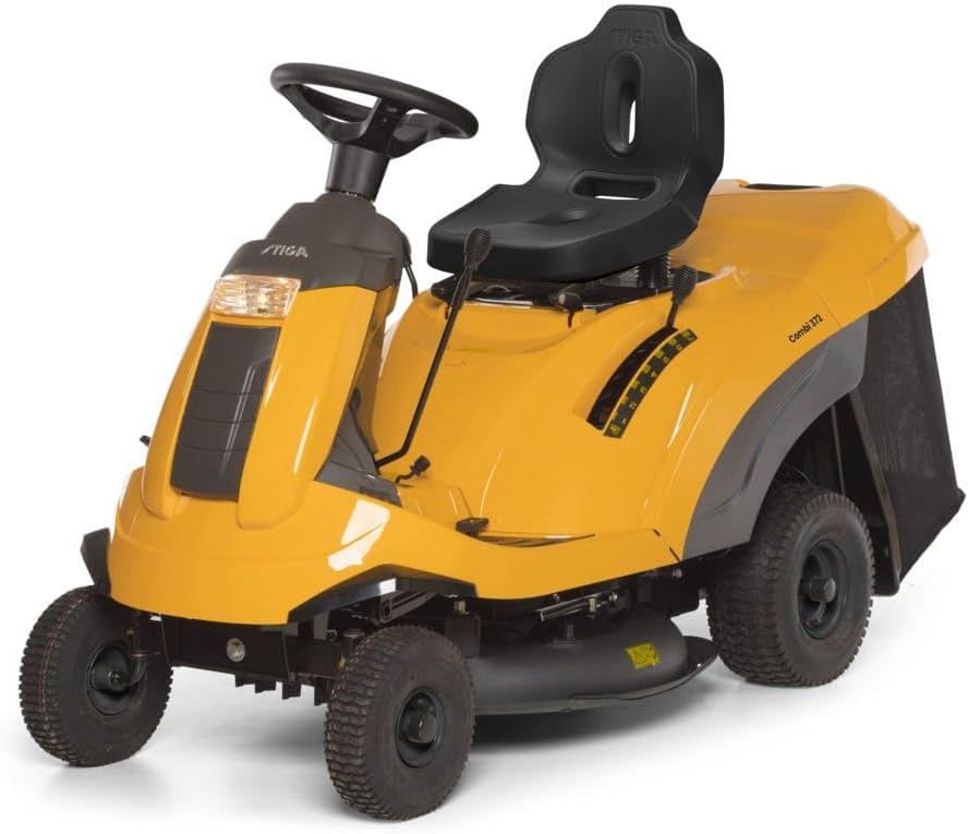 STIGA Combi 372 Aufsitzmäher - 414cc ST 400 Motor, 72 cm Mähdeck, hydrostatisches Getriebe, 170L Grasauffangbehälter, Mulchstopfen im Lieferumfang enthalten