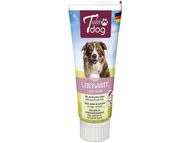 Tubidog Leckerli Leberwurst, 75 g Softer Snack für Hunde