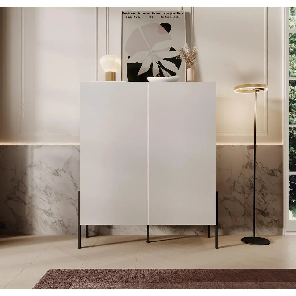 Meubella - Dressoir Jordy - Beige - 114 cm