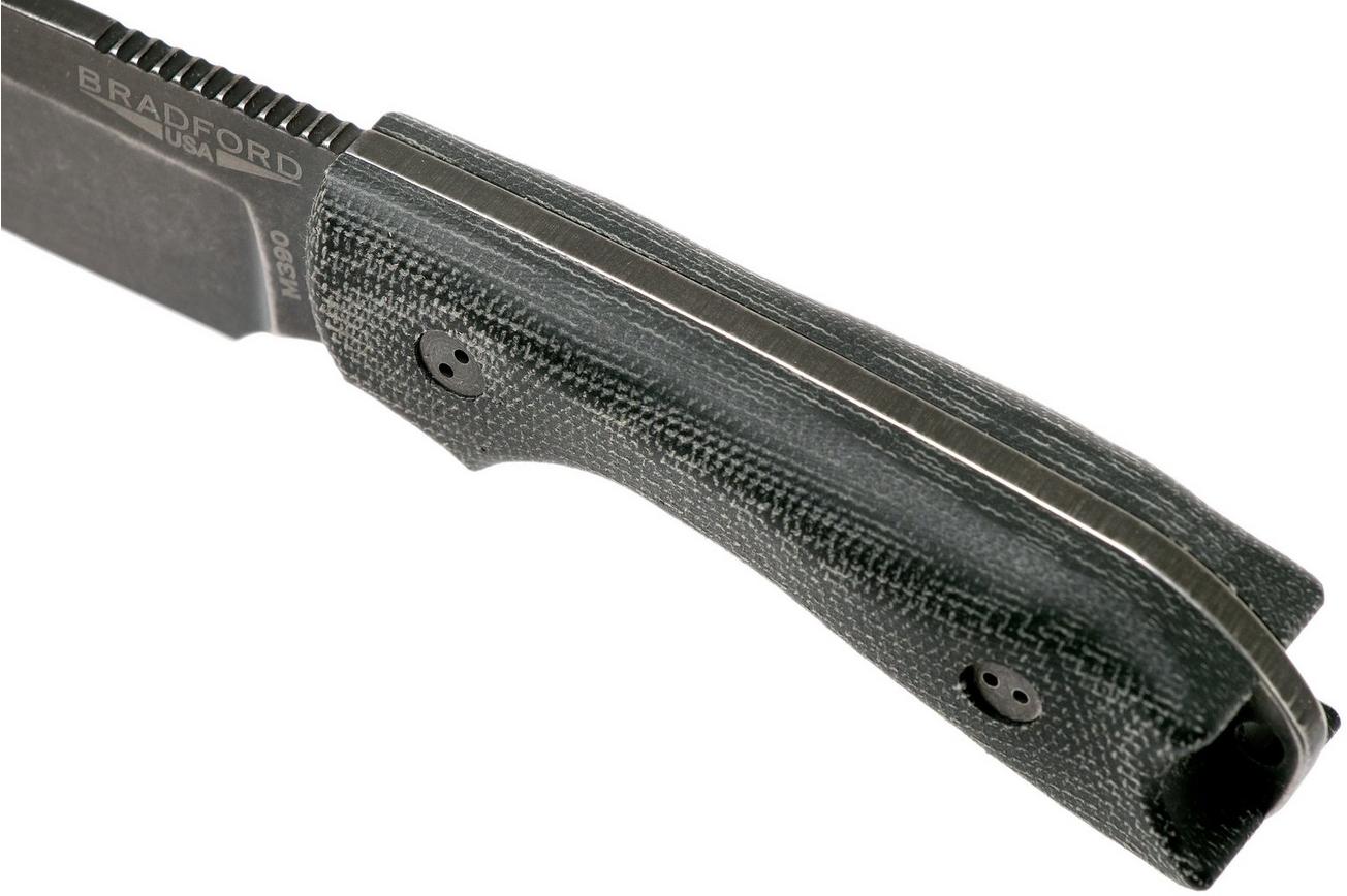 Bradford Guardian 3, 3D Black Micarta Guardian 3 M390, Sabre Nimbus 3S-101N