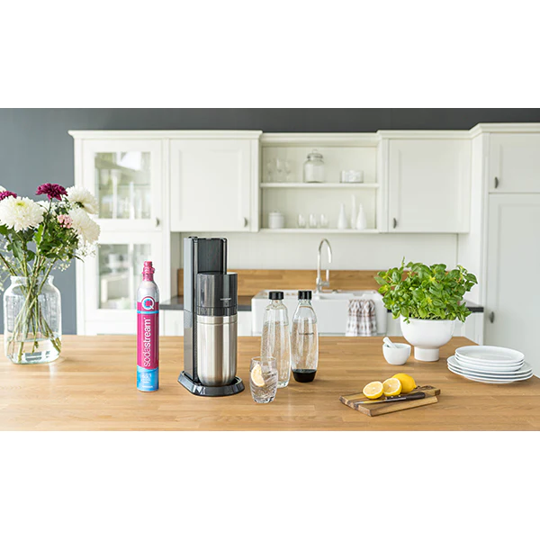 Pack machine à eau gazeuse Duo noire Sodastream