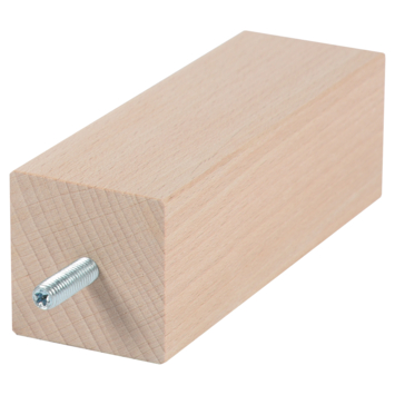 Duraline meubelpoot naturel beuken 5x5x15 cm