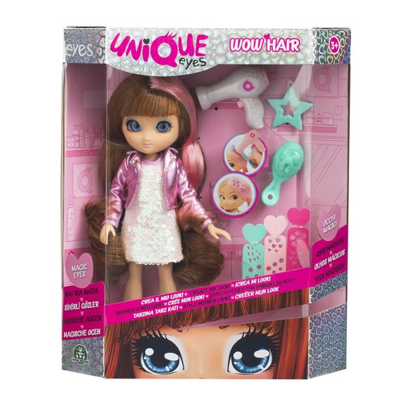 Poupée unique eyes 25 cm avec coiffure