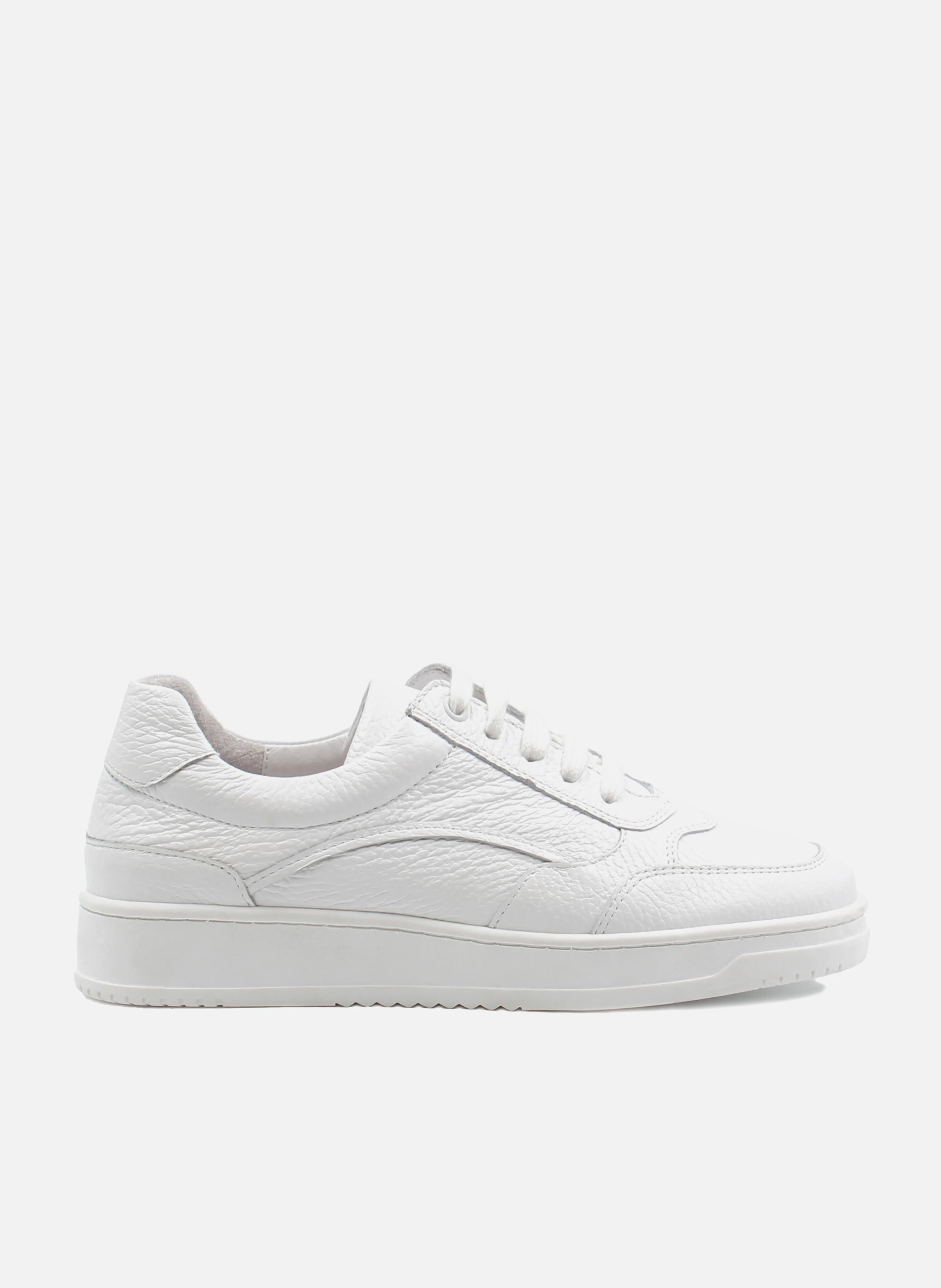 Baskets vintage cuir grainé | Blanc