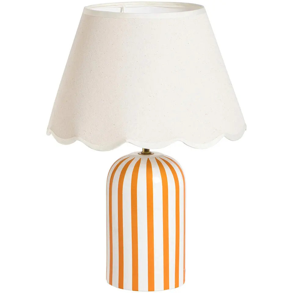 Lampvoet Lio - wit/oranje - 29,5x12,5x12,5 cm