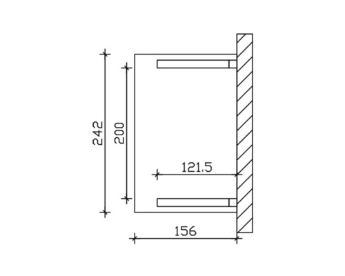 SKAN HOLZ Luifel Paderborn 1 wit 242x156 cm