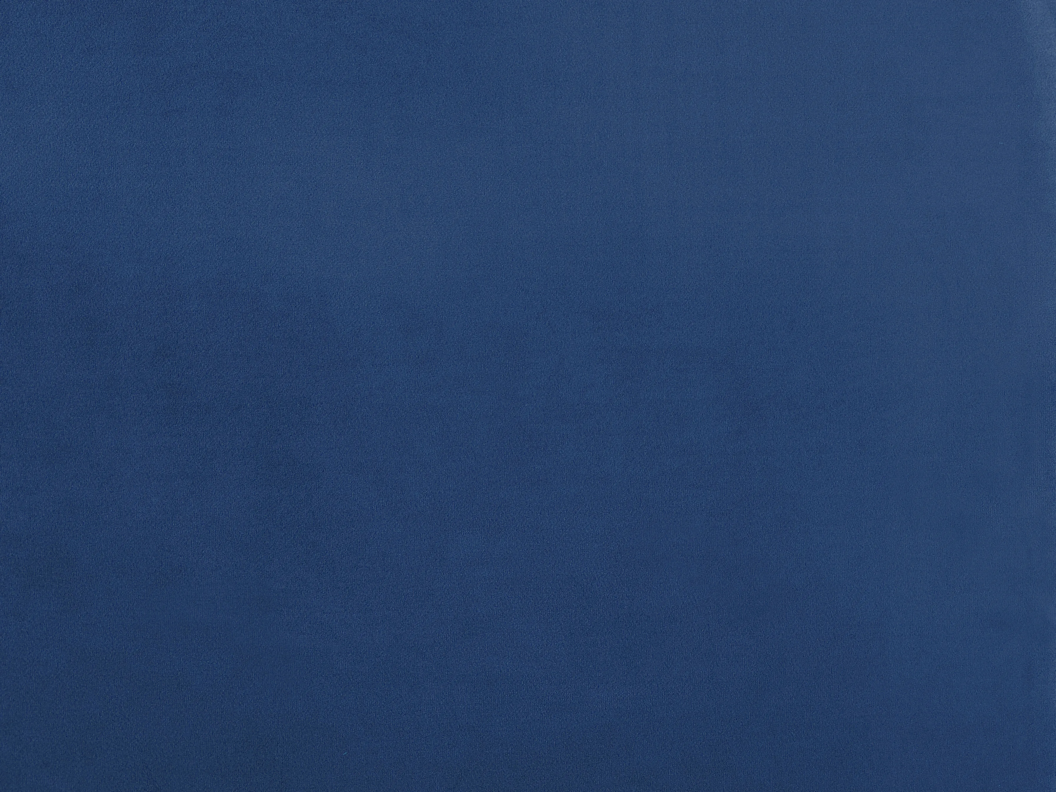Bed Fluweel FLAYAT 180 x 200 cm Marineblauw