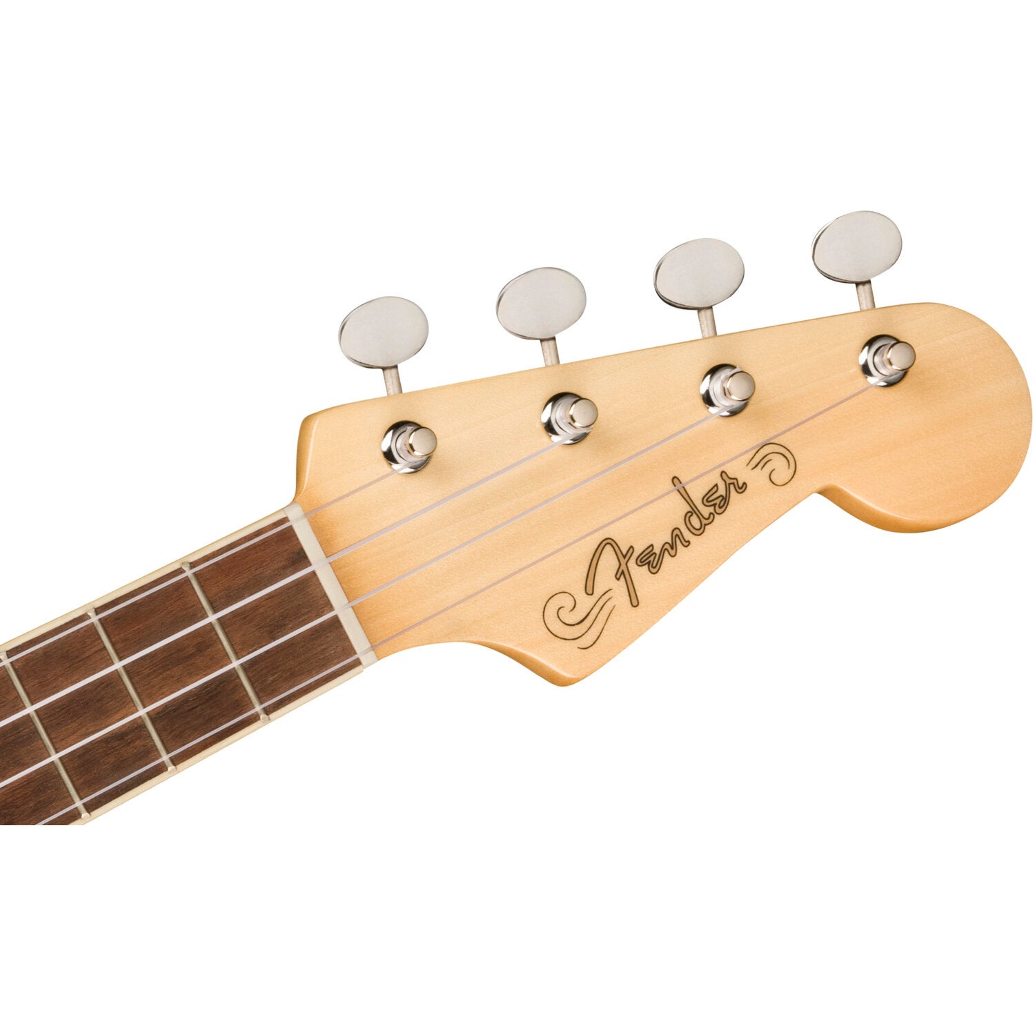 Fender Fullerton Strat Uke WN White Pickguard Candy Apple Red elektrische-akoestische concert ukelele