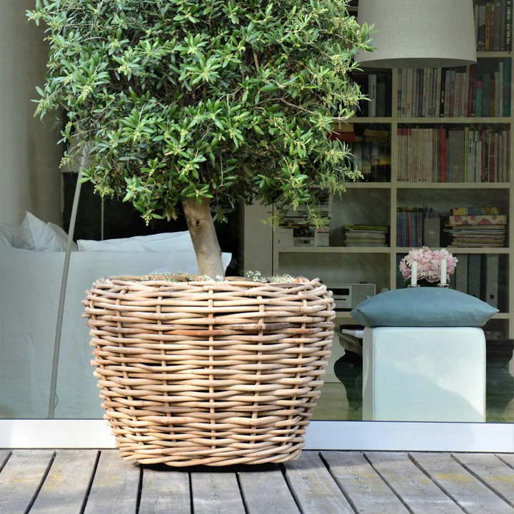 Jan Kurtz - Palau Korb, Ø 83 cm, H 61 cm, Rattan natur
