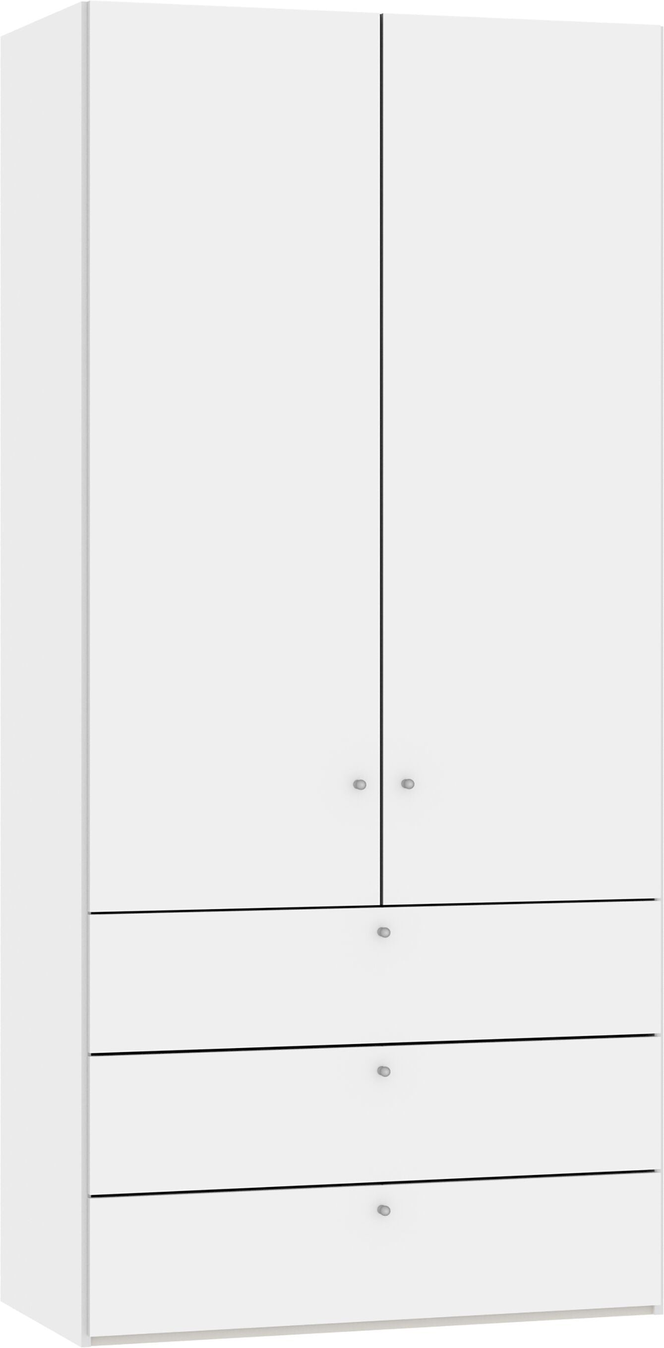 MODUL Kombischrank - weiss / B: 103.0 cm x T: 59.0 cm x H: 220.0 cm