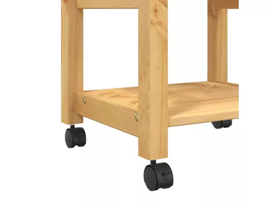 Chariot de cuisine MONZA 48x40x90 cm bois massif de pin