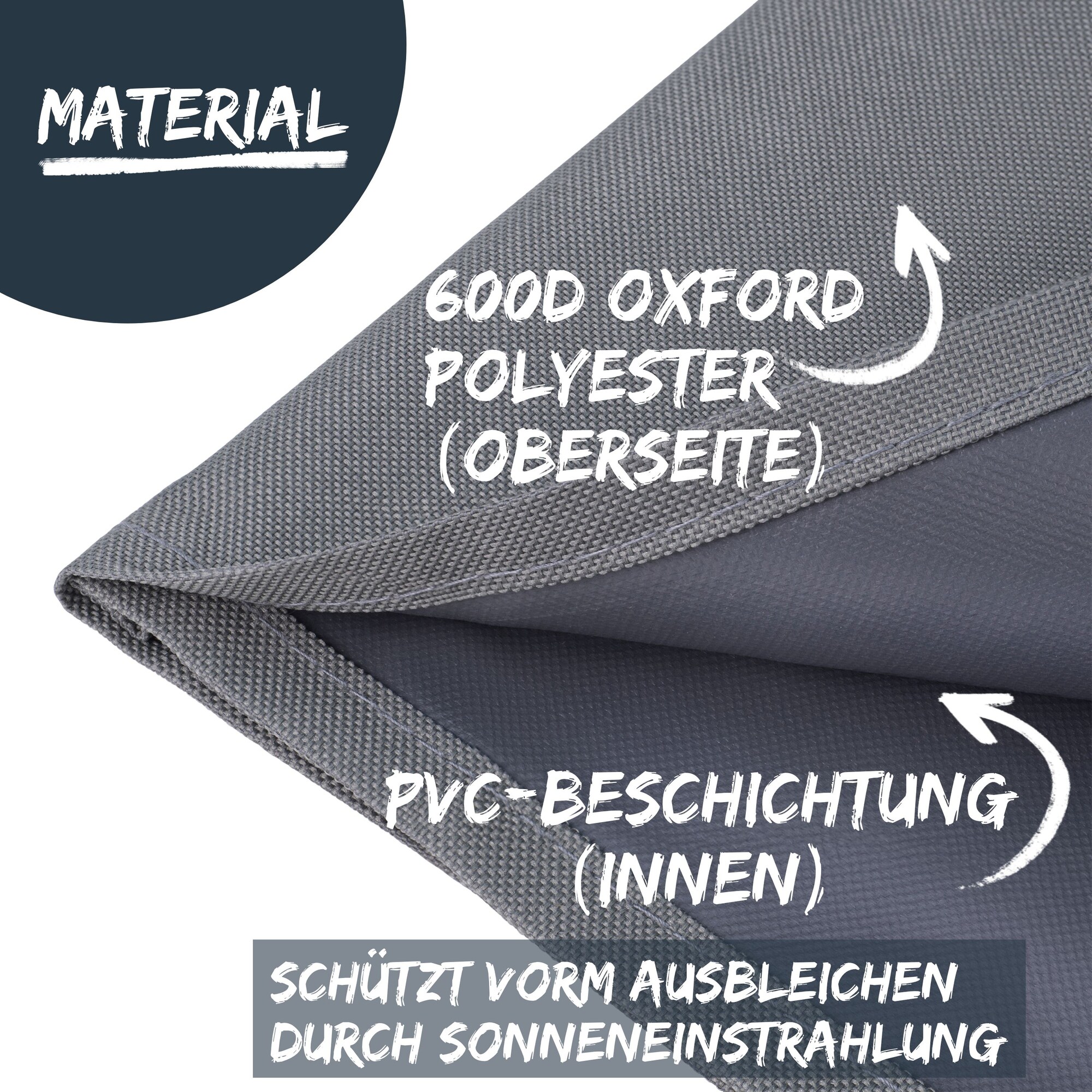 Gartentisch Schutzhülle aus 600D Oxford Polyester, wasserdicht