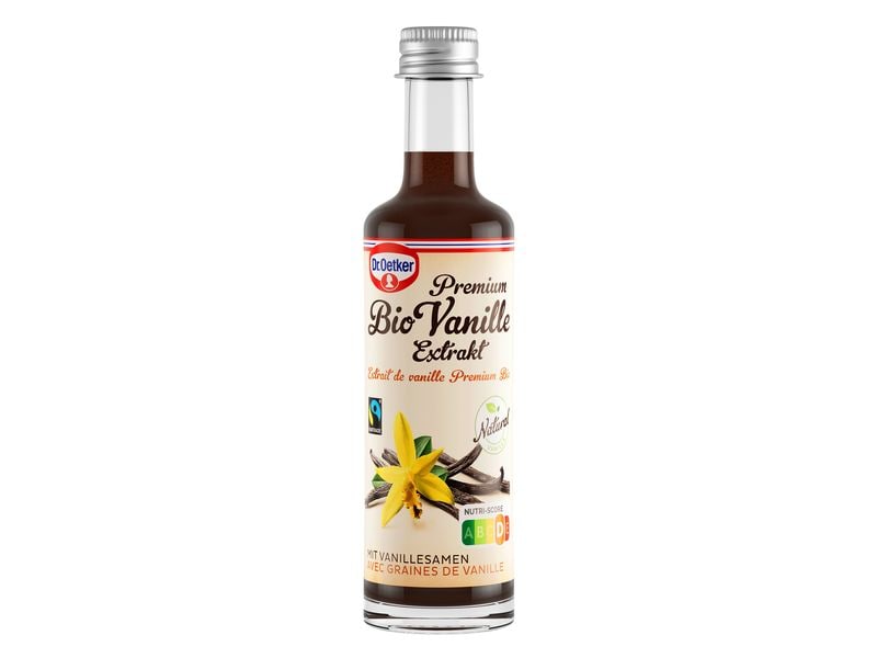 Dr.Oetker Premium Bio Vanille Extrakt 50 ml Biologisch zertifiziertes Vanilleextrakt