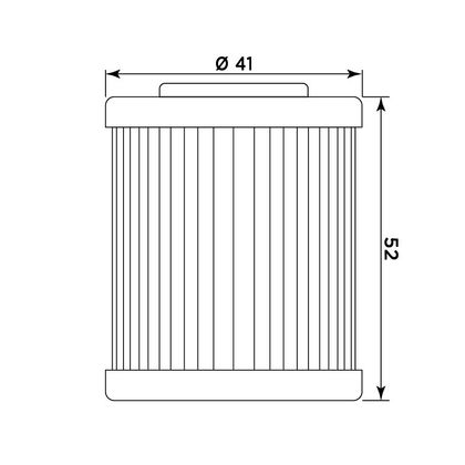 Filtre à huile Meiwa 268157 type origine